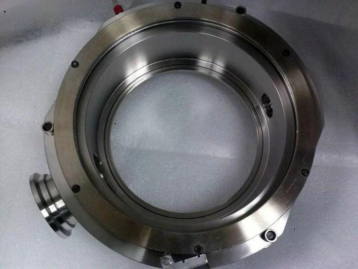Used TEL Tokyo Electron 1187-131743-12, 2185-033126-12 Manifold Flange Plenum, Alpha8
