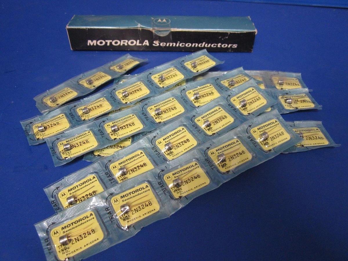 MOTOROLA 2N3248 CAN-3 Leaded Small Signal Transistor, Lot of 38