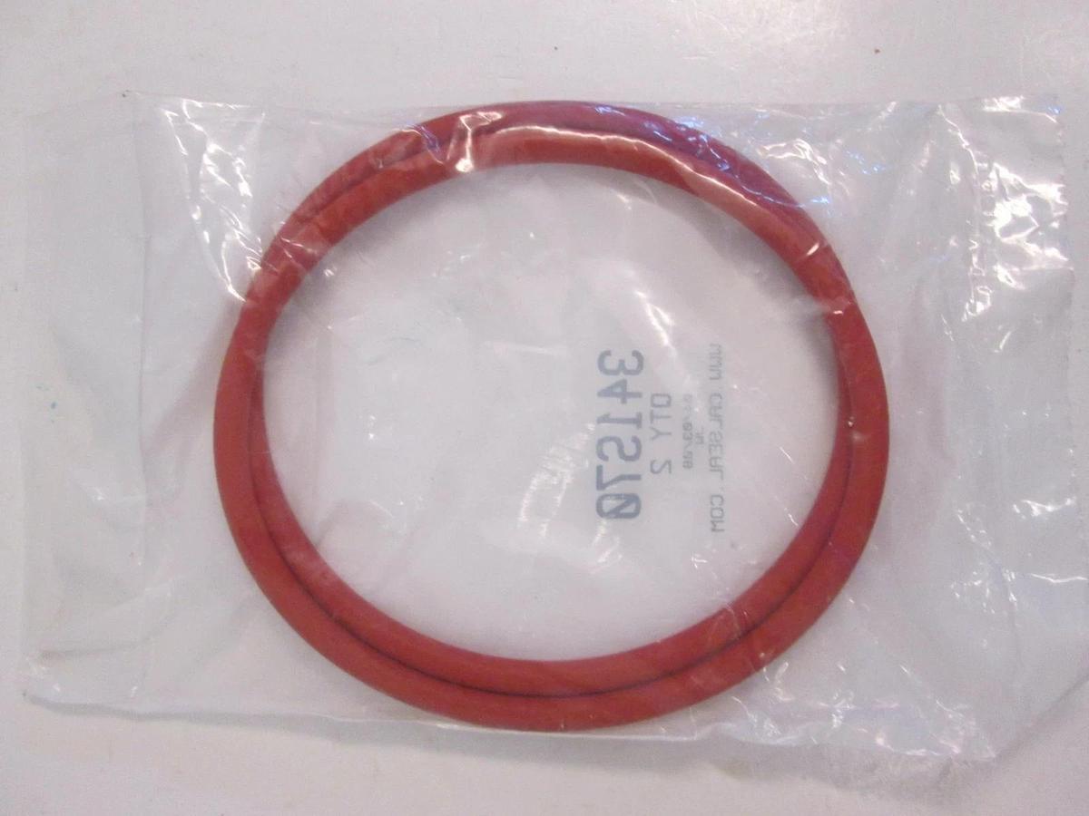 Used California Seal, 341S70, Silicone Red, O-Ring Lot of 2