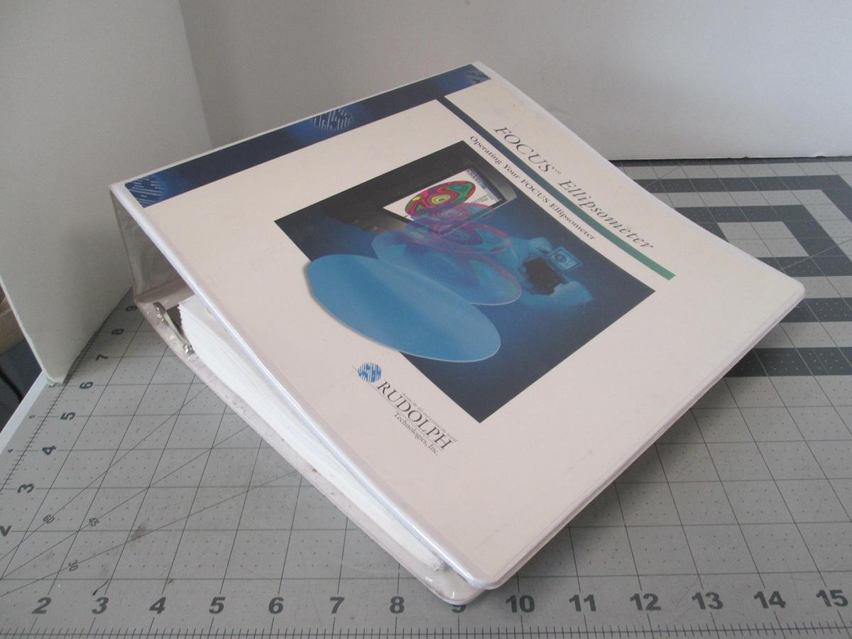 Used Rudolph Research, Focus Ellipsometer, User's Guide, Used