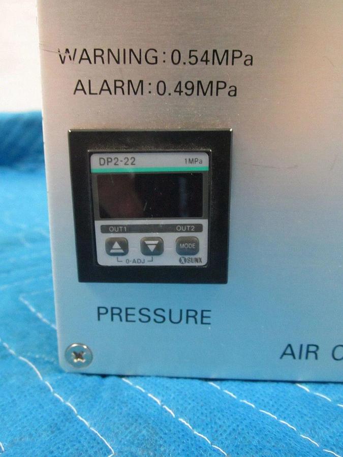 Used TEL Tokyo Electron Air Controller Gauge Assembly 3M87-022555 w/ SUNX DP2-22 1MPa