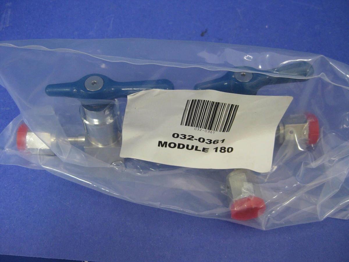 Used Parker Ewal Manual Shut Off Flow Valve Assy,  N2 Purge Manifold Valve, Rfrb