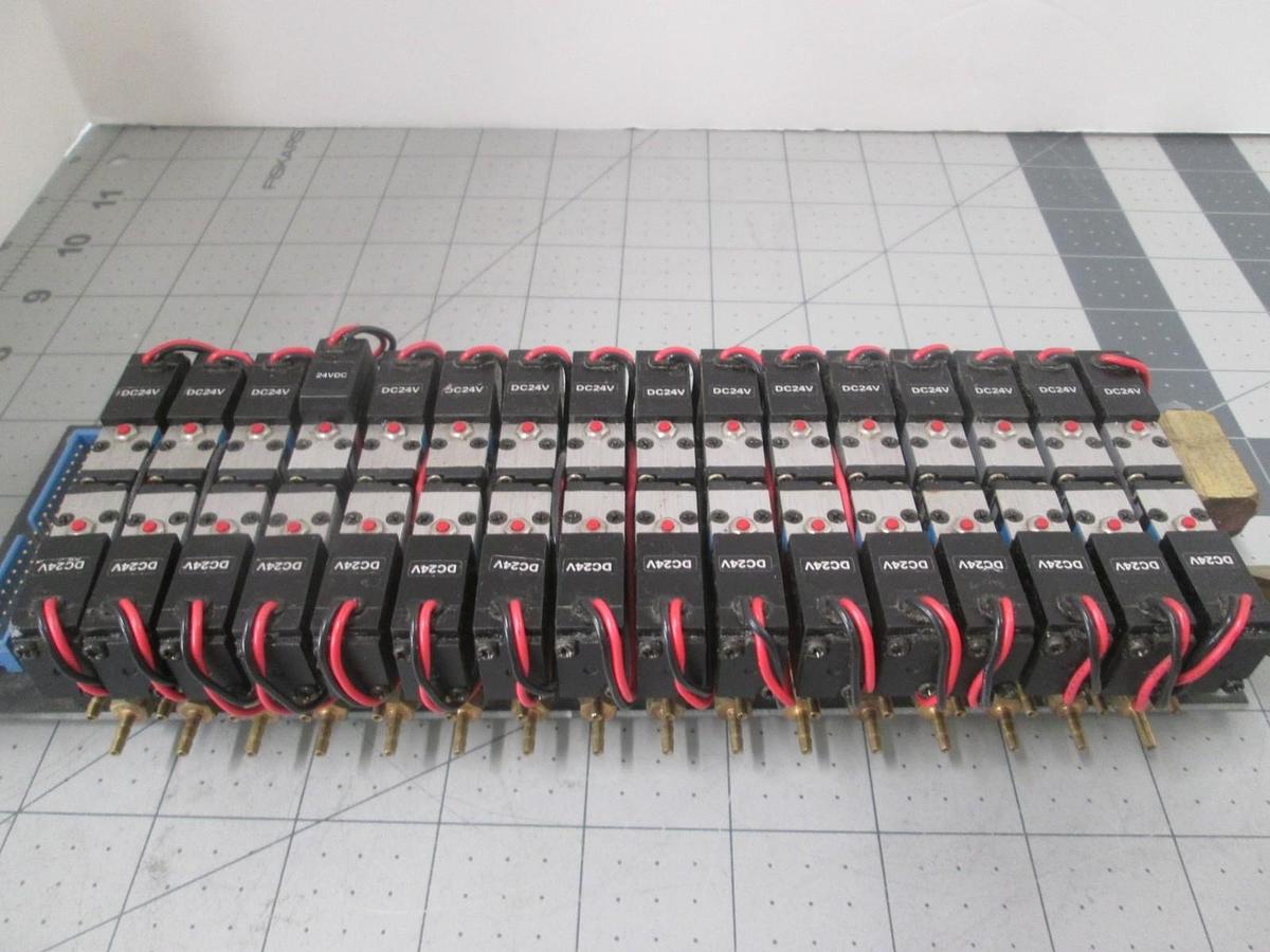 Used Watkins Johnson, 088241-000U, Air Valve Manifold w/16 Valves for WJ999, New
