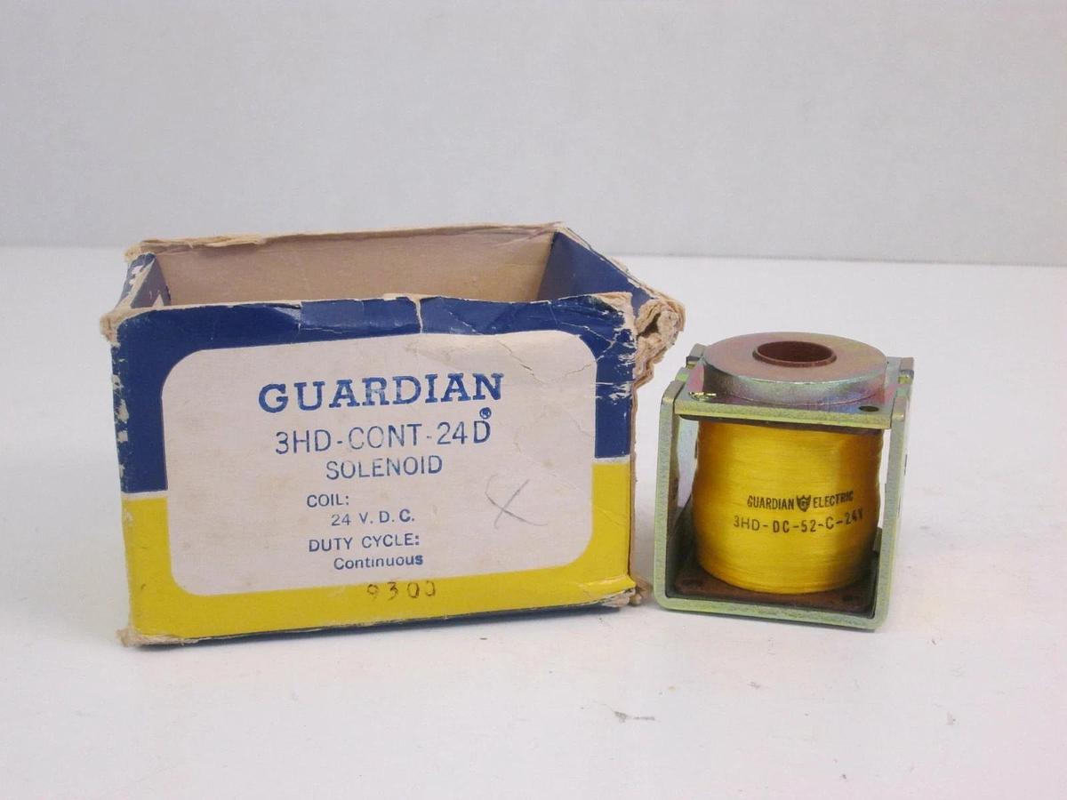 Used Guardian Electric 3HD-CONT-24D Solenoid