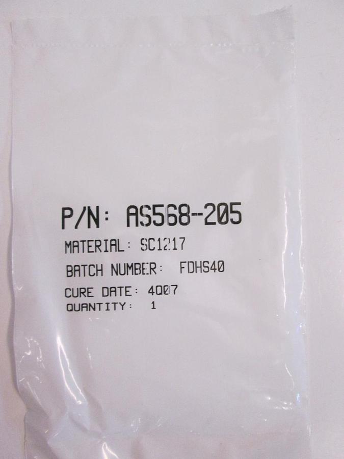 Used International Seal Co, AS568-205, White, SC1217, O-Ring Lot of 16