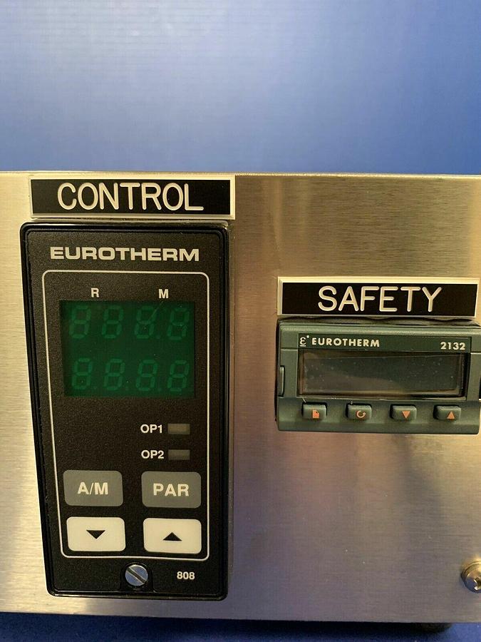 Used Heater Controller w/ Eurotherm 808, and overtemp, as removed