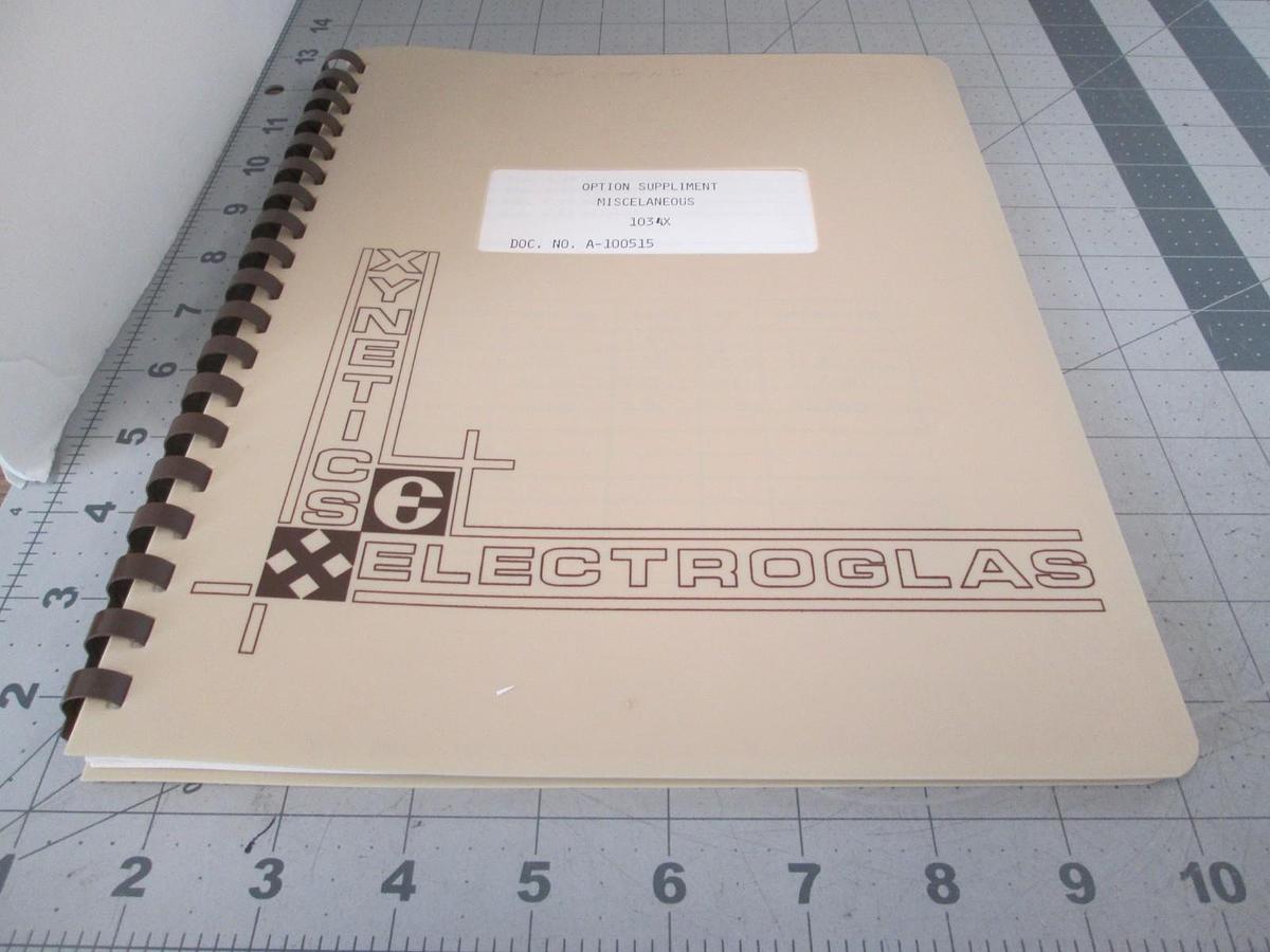 Used Electroglas, Model 1034x, Option Suppliment Miscellaneous, A-100515, Used