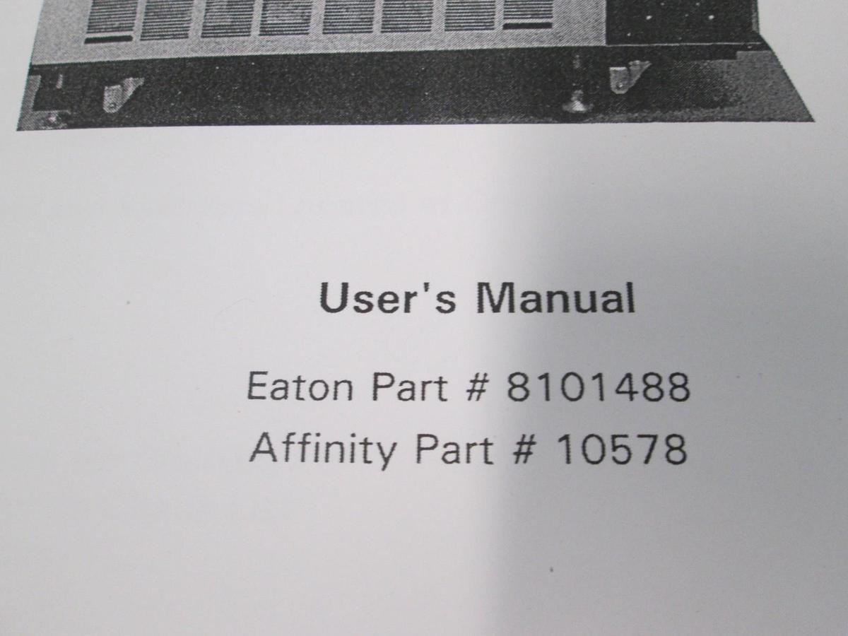 Used Eaton Corporation, VHE Triple Loop Chiller, User Manual, 8101488, Used