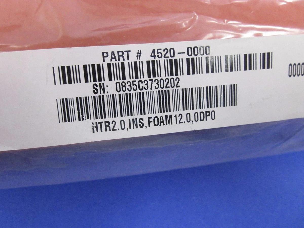 MKS 4520-0000 Foam Insulator for 2.0" SS Pipe - 12" and 10" Length - LOT of 2