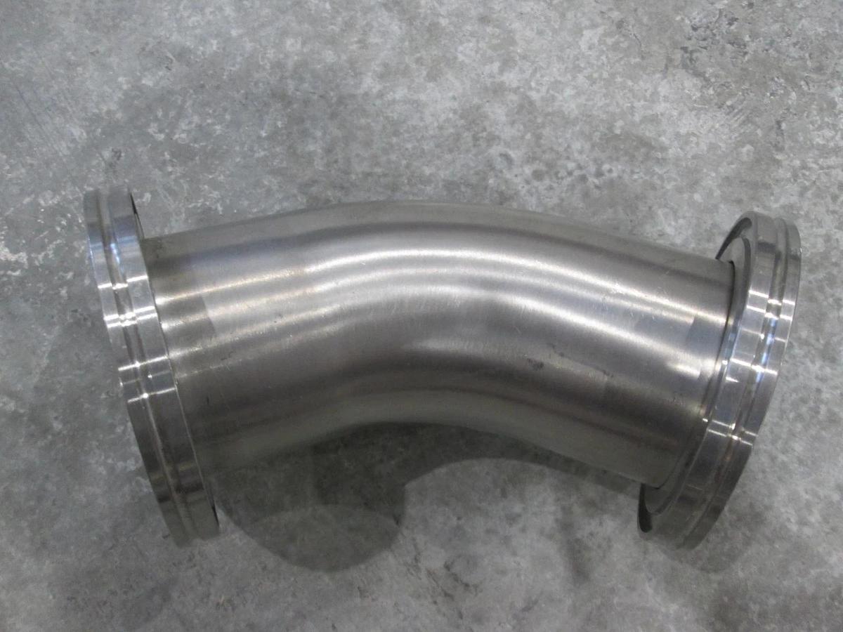 Used ISO80-ISO80 Stainless Steel 45 Degree Elbow Adapter, Used