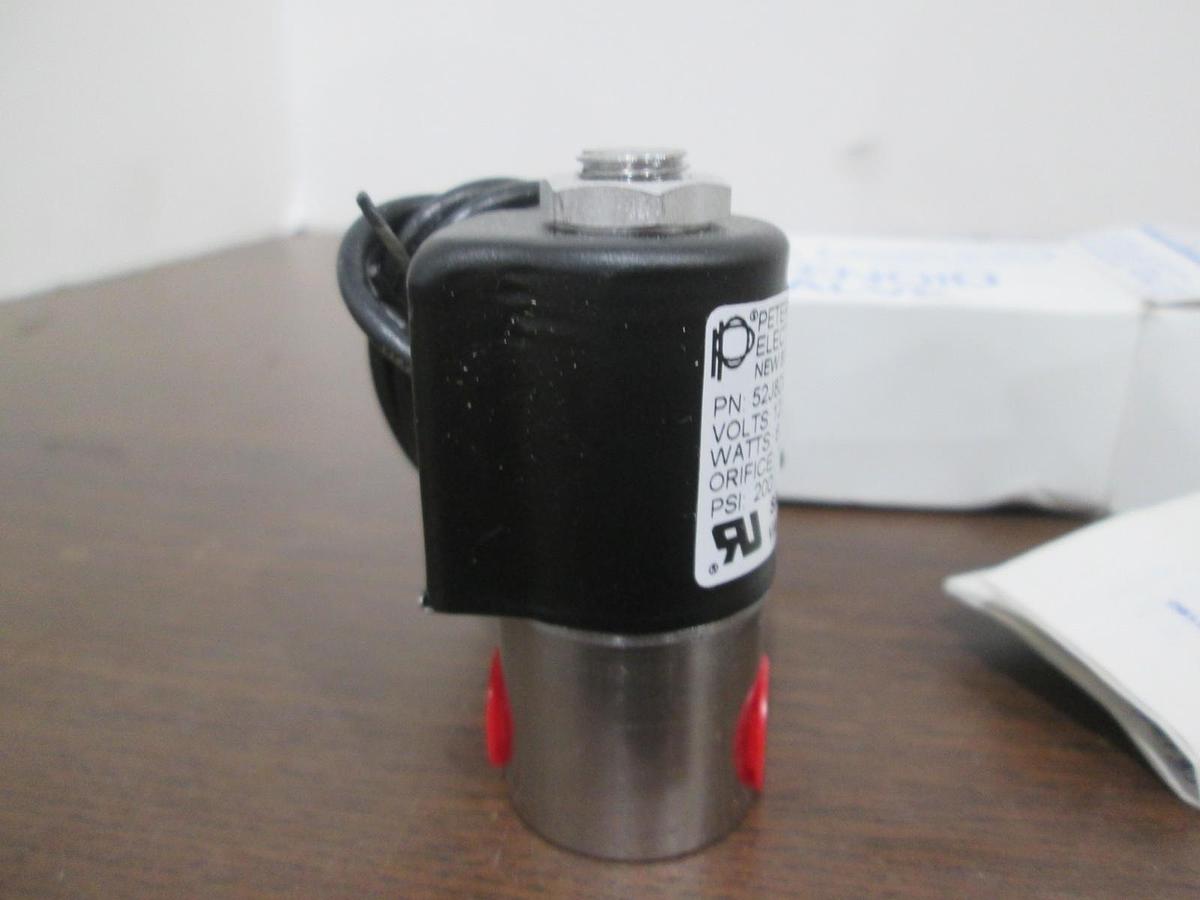 Peter Paul, 52J8DGB, 2-Way Solenoid Valve, 120V, 60Hz, 6W, New