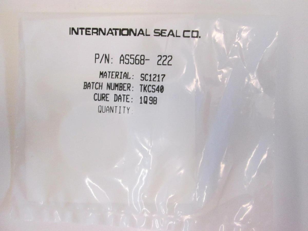 Used International Seal Co, AS568-222, White, SC1217, O-Ring Lot of 26