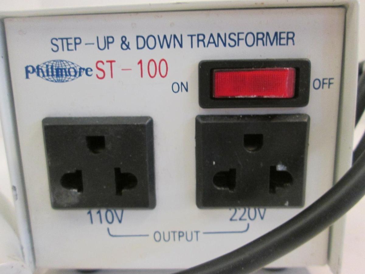 Used Phillmore Setp-Up & Down Transformer ST-100, 110V to 220V, Used