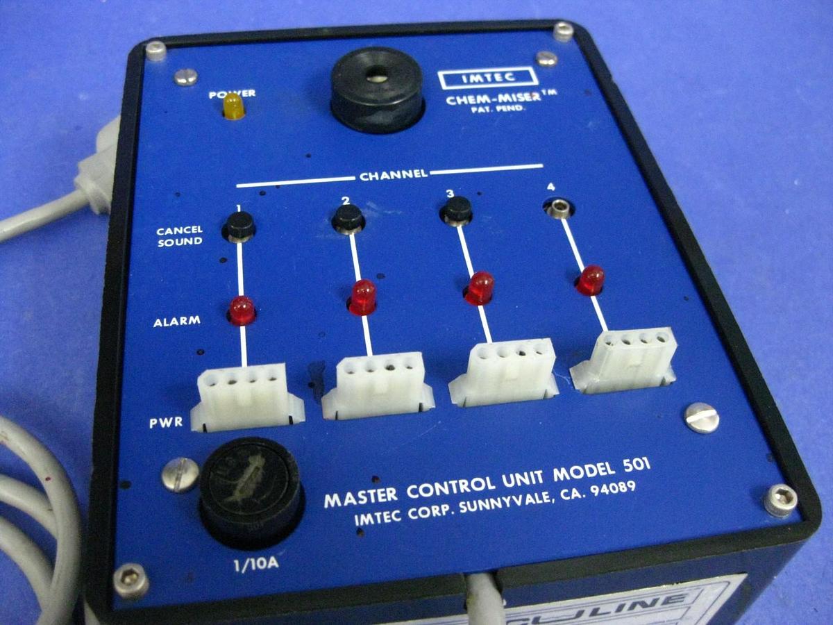Used IMTEC Acculine Chem-Miser MCU Master Control Unit Model 501, 20-00-027, Used