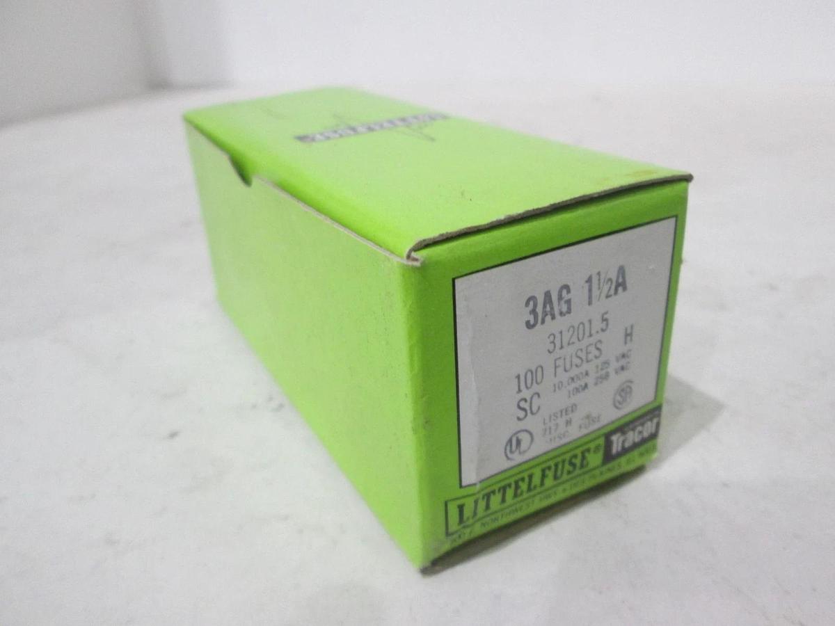 Littelfuse, 3AG 1/12A, 31201.5, New, Lot of 100