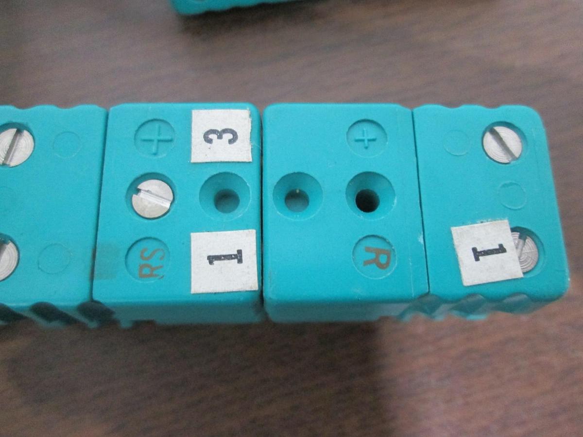 Used Johnson Matthey, Type R/RS Thermocouple, Mini Quick Release, Lot of 10 M/F, Used