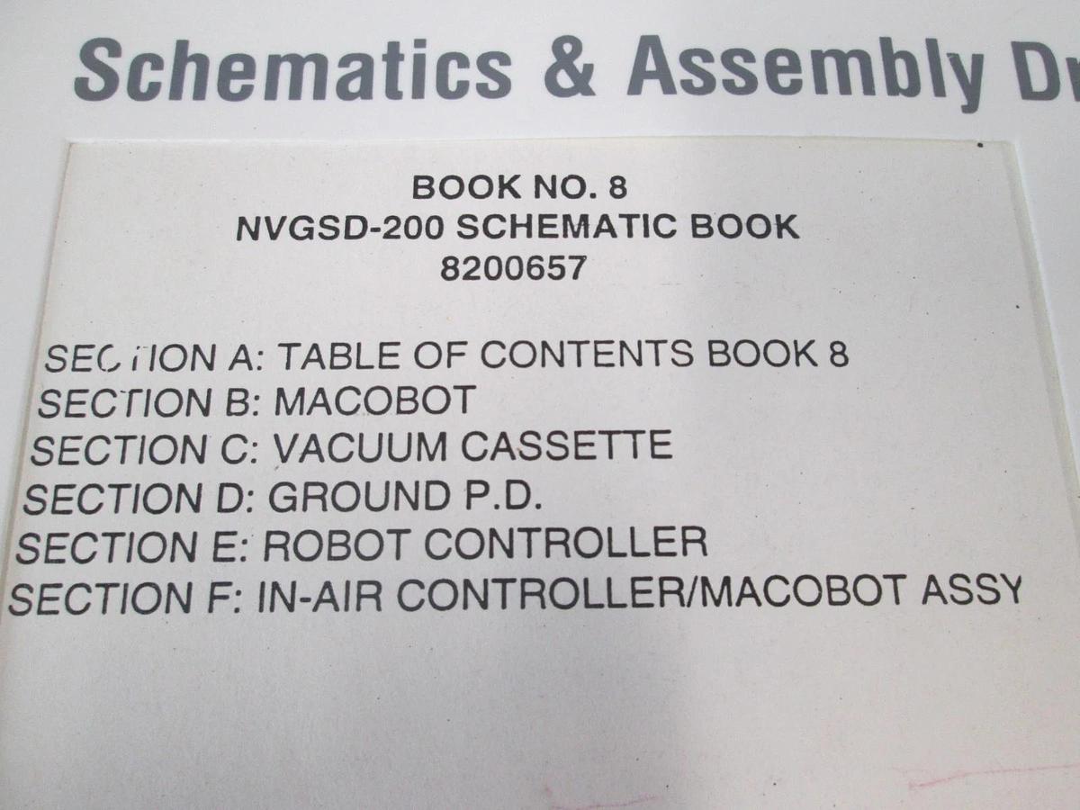 Used Eaton, NVGSD-200, Book 8, Schematics and Assembly Drawings, Used