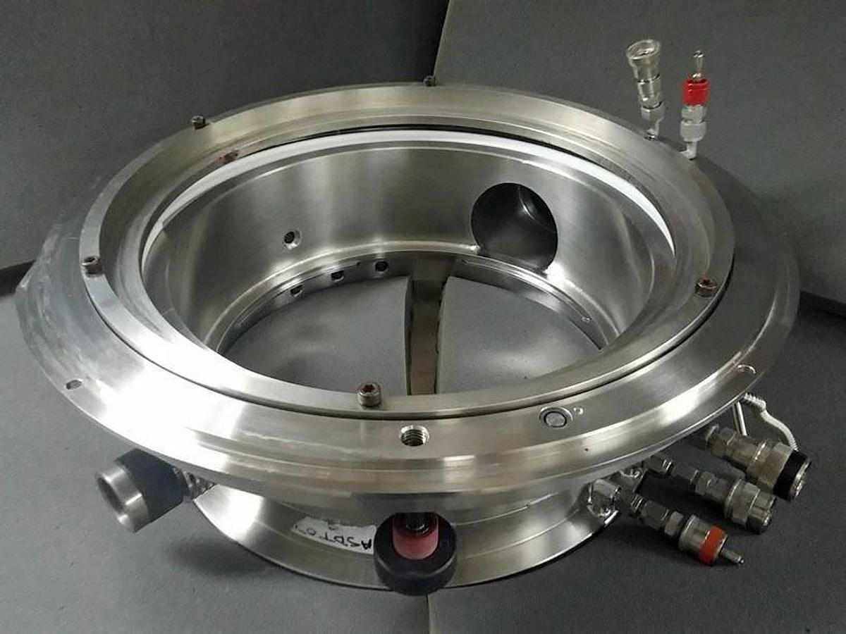 Used TEL Tokyo Electron Process Chamber Manifold Flange Plenum, Used
