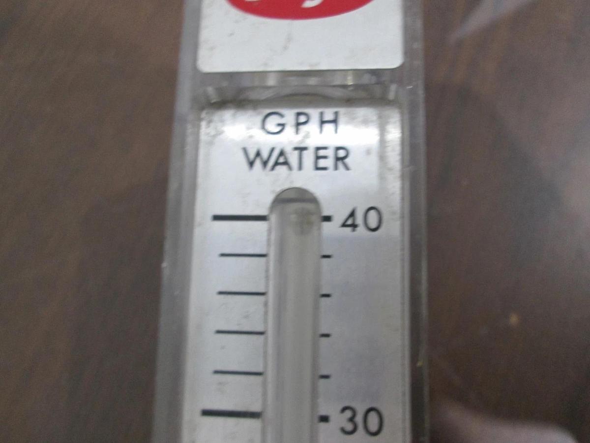 Used Dwyer, 0-40 GPH Water, Flowmeter, Used