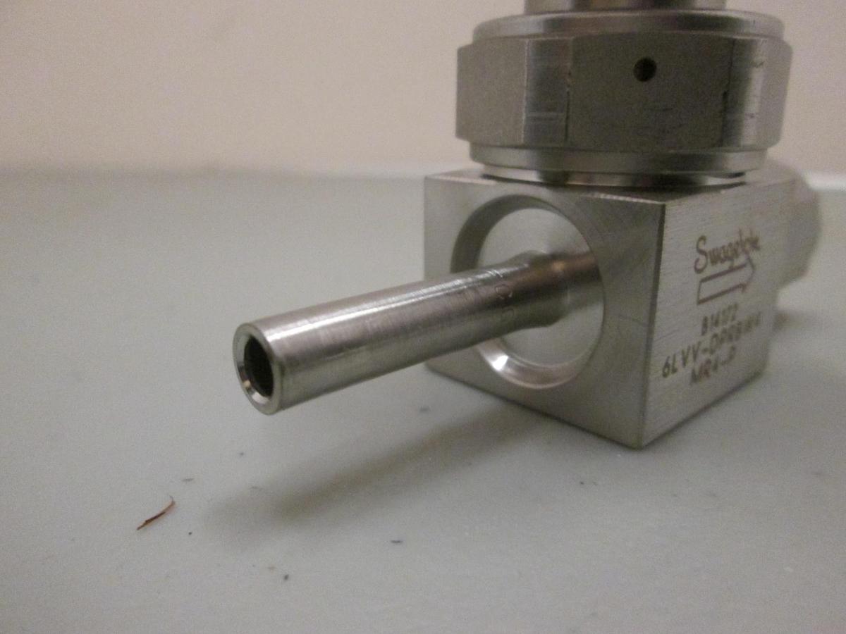 Used Swagelok 6LVV-DPRBW4MR4-P Manual Valve, 1/4" Butt Weld x 1/4" MCR, Used
