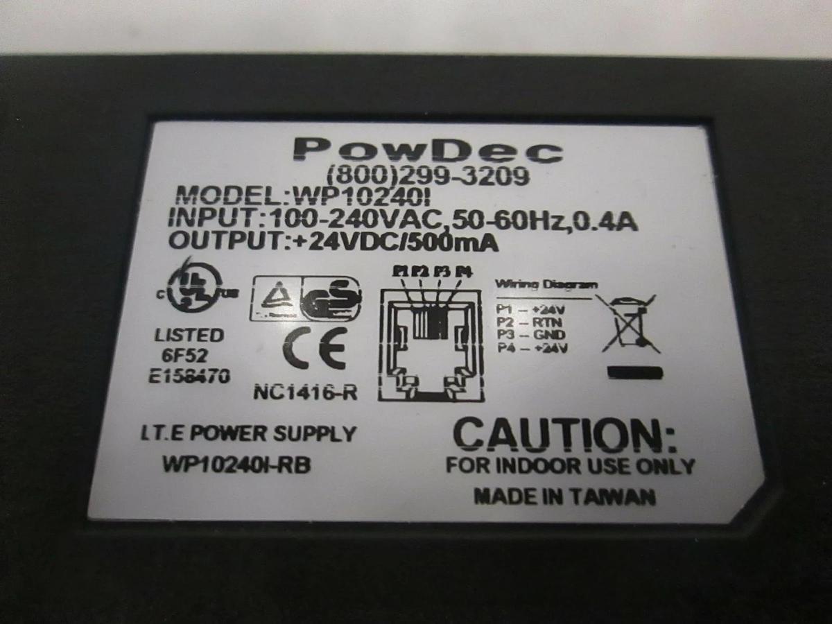 Used PowDec I.T.E Power Supply, WP102401-RB, Used