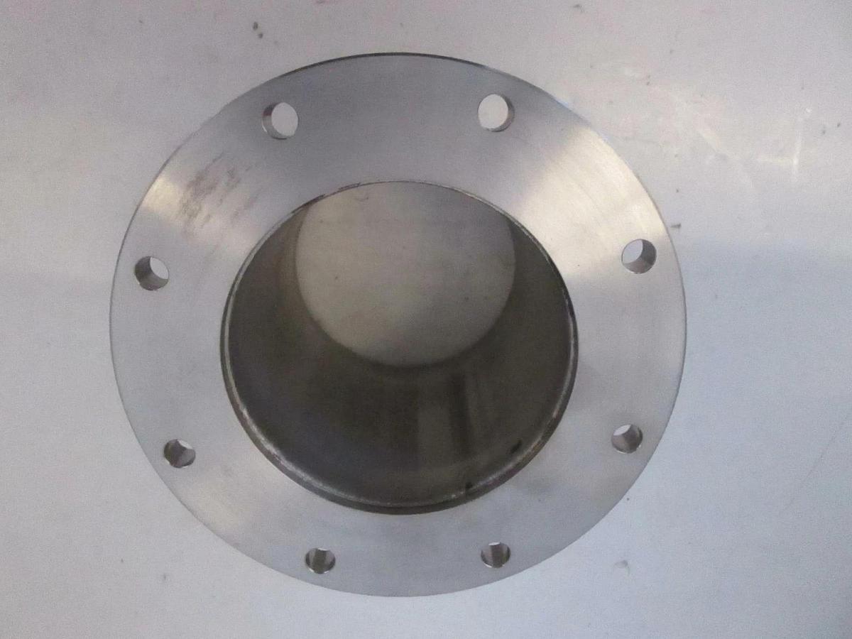 Used Stainless Steel Vacuum Pump Top Flange Adapter, Used