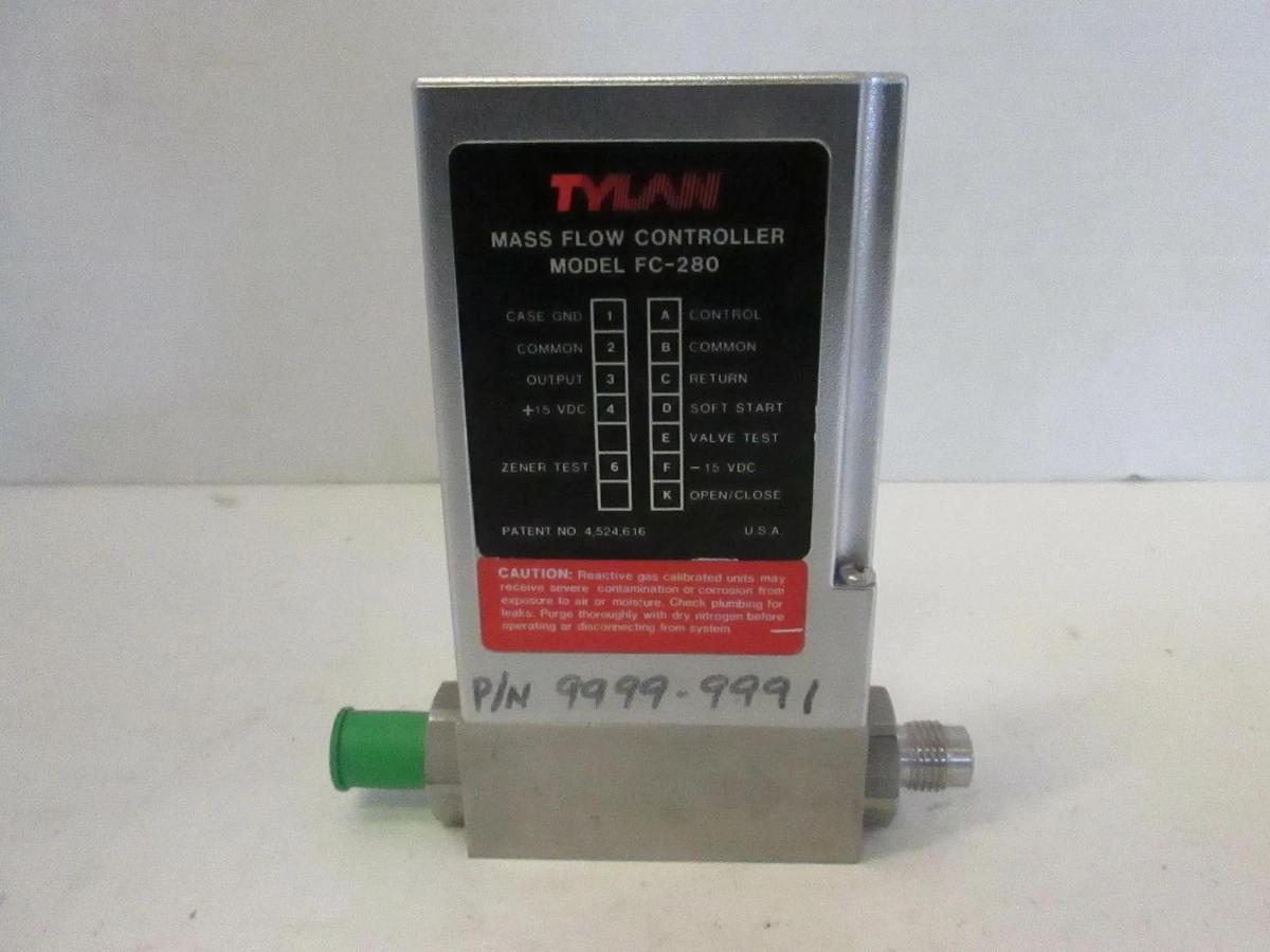 Used Tylan FC-280, Mass Flow Controller MFC, H2, 10 SLM, Used