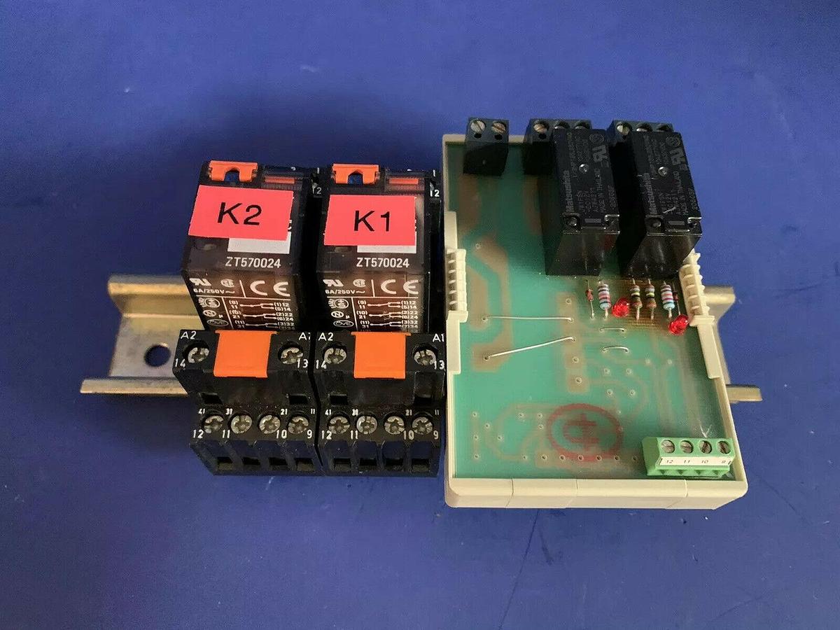 Used Wieland Bamberg Module Assy w/ Schrack ZT570024 Relays, Used