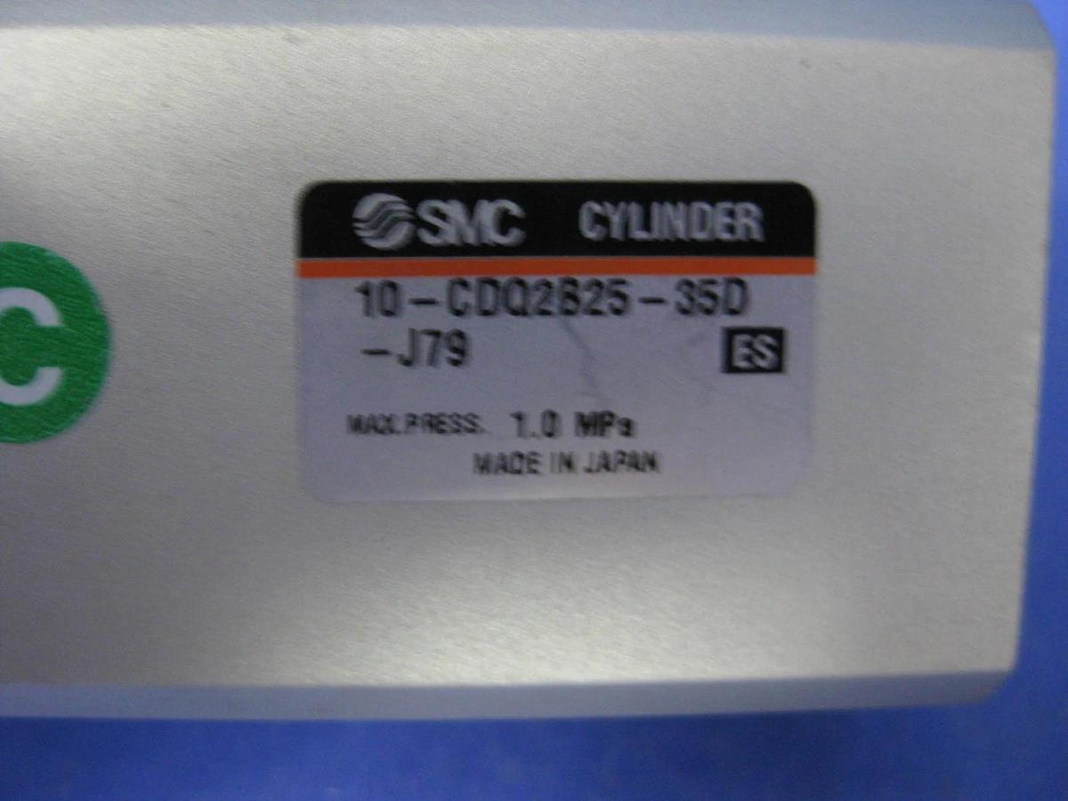 Used SMC 10-CDQ2B25-35D-J79 Compact Cylinder Assembly, Used