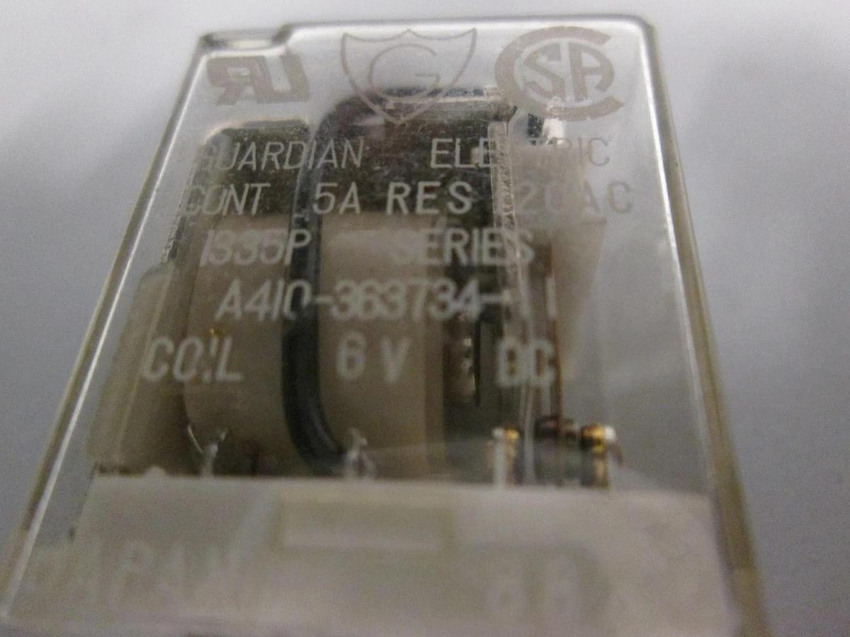 Used Guardian Electric, A410-363734-11, Relay, 6V, Used