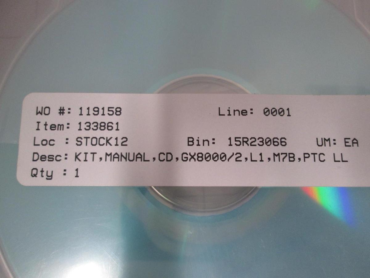 Brooks, 133861, Gemini Express 8000, CD System Manual Kit REV B, New