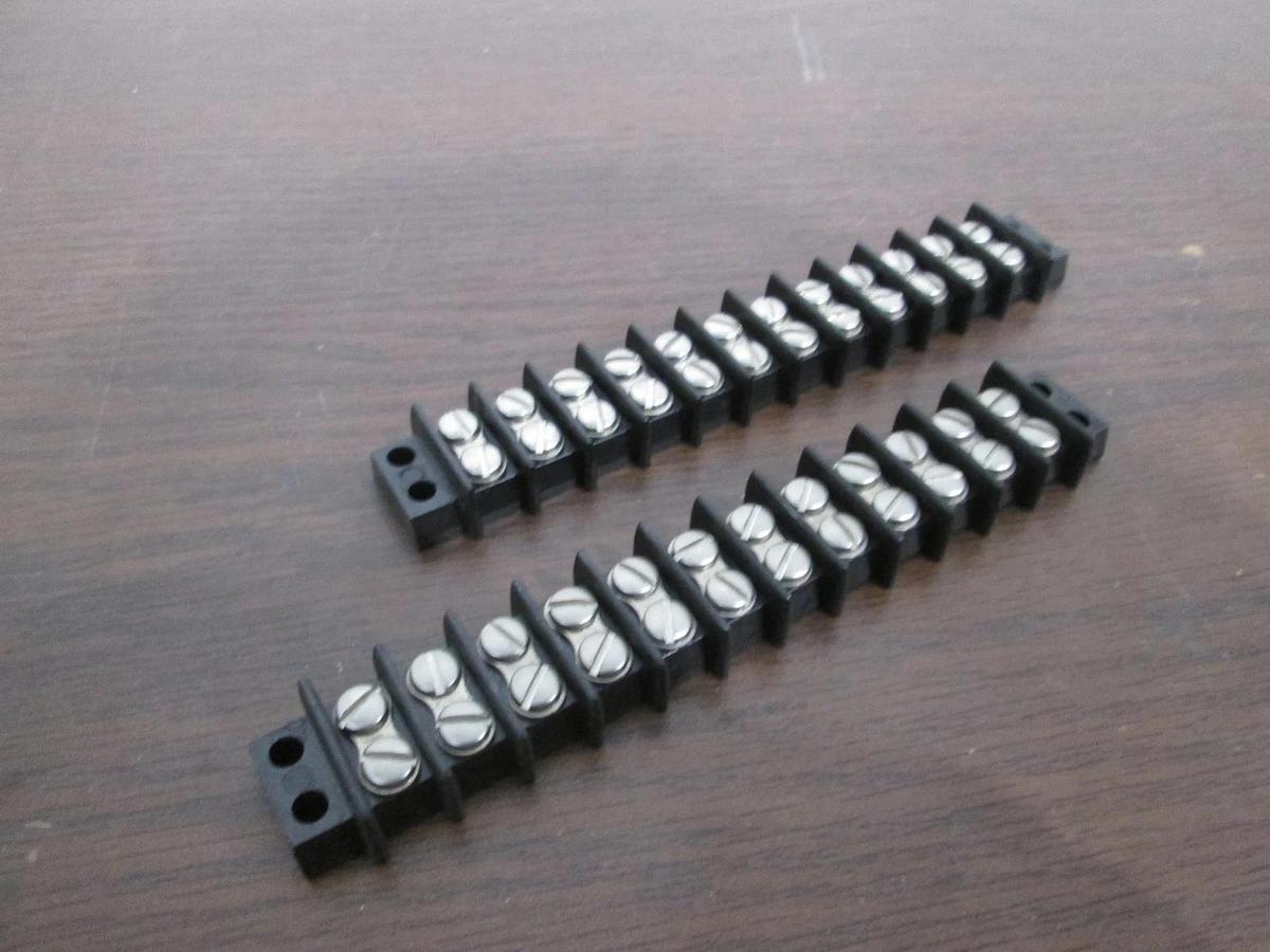 Used Cinch, 12 Position Terminal Block, Used, Lot of 2