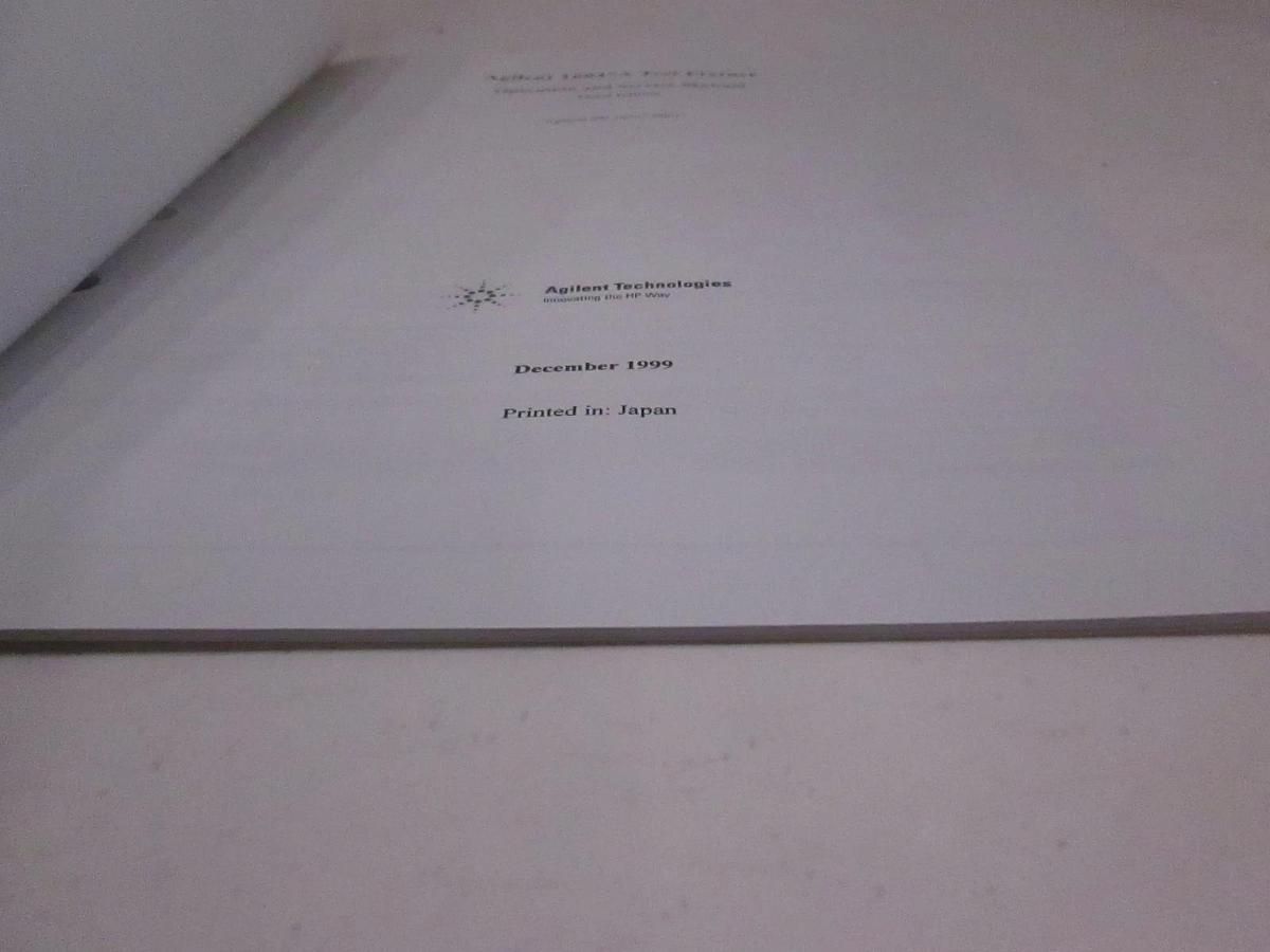 Used Agilent 16047A Test Fixture Operation and Service Manual, Used