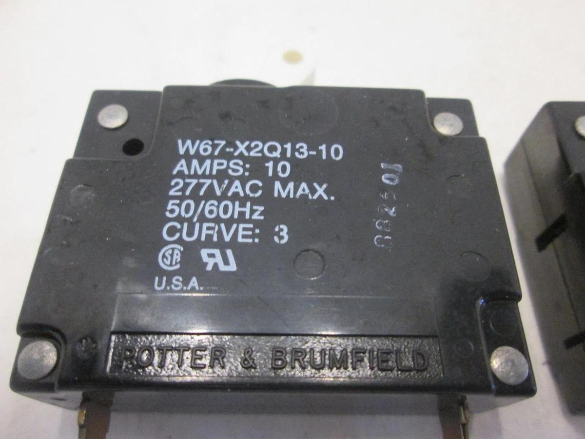 Used Potter & Brumfield, W67-X2Q13-10, Circuit Breaker Switch, Used, Lot of 2