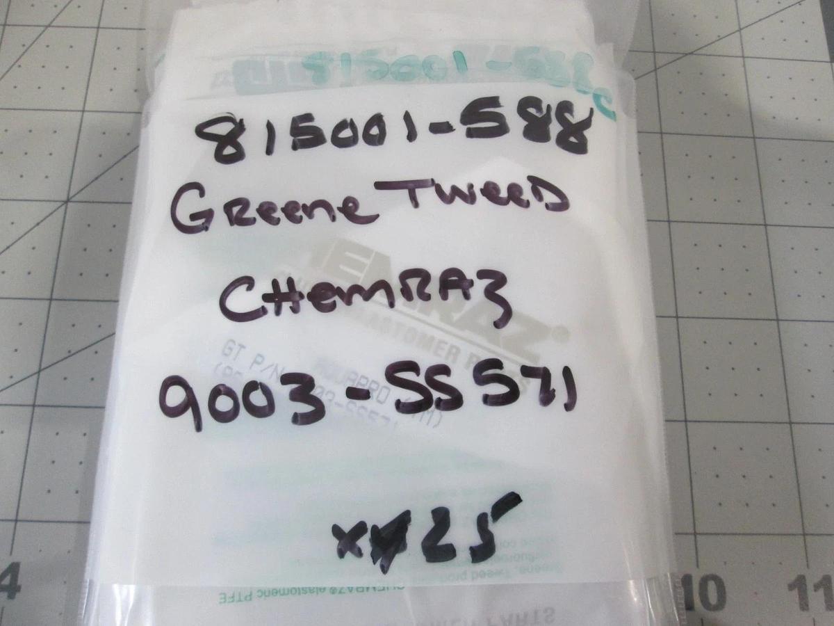 Chemraz, Green Tweed, AS-568A-003, New, Lot of 25