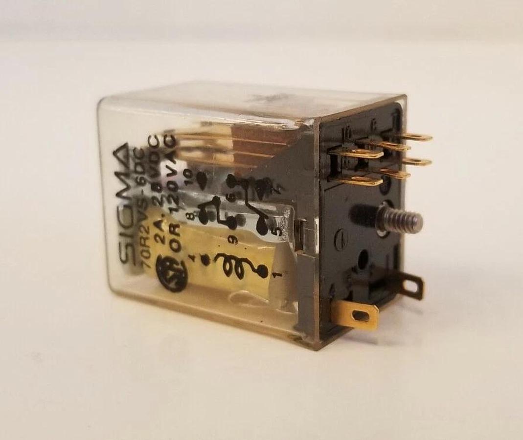 Sigma 70R2VS-6DC Relay, 2A, 28 VDC, Lot of 3