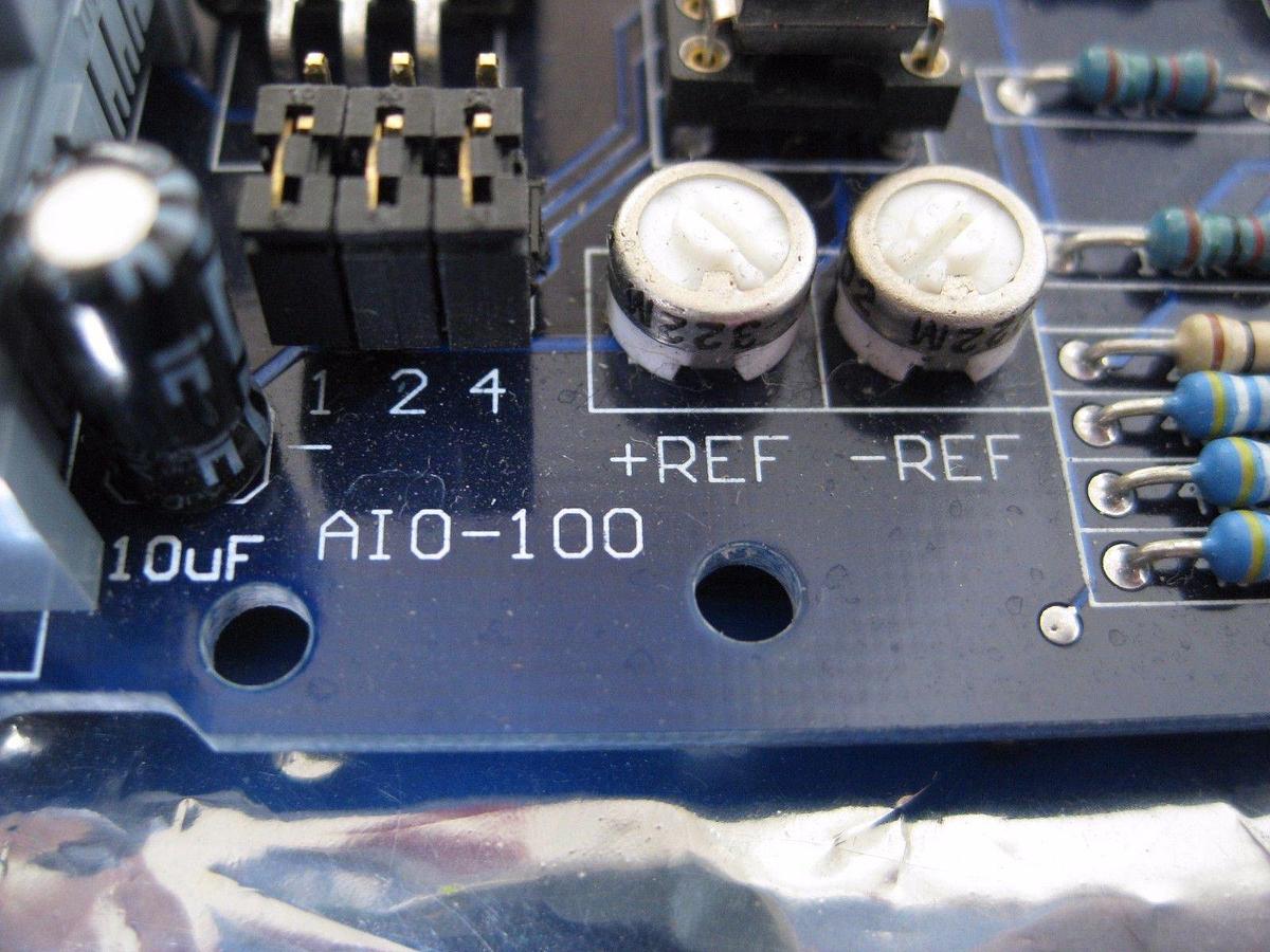 Used AI0-100 Double Ethernet Interface PCB with Cables, for a wafer lithography track