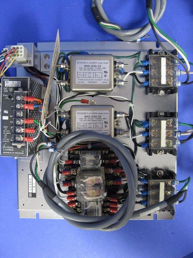 Used TEL Tokyo Electron 600 FNC AC/DC Relay Supply Panel