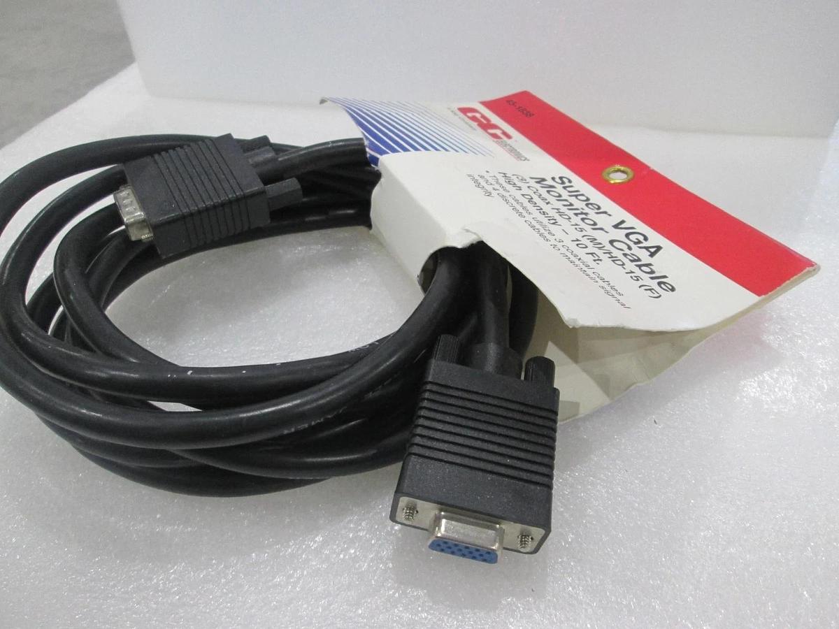 Used GC Electronics, 45-16368, Super VGA Monitor Cable, New