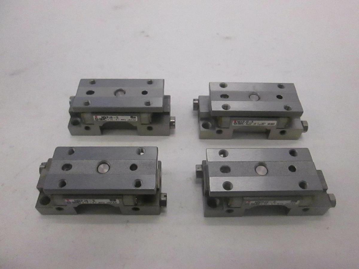 Used SMC, Pneumatic Slide Table, MXPJ6-5, Used, Lot of 4