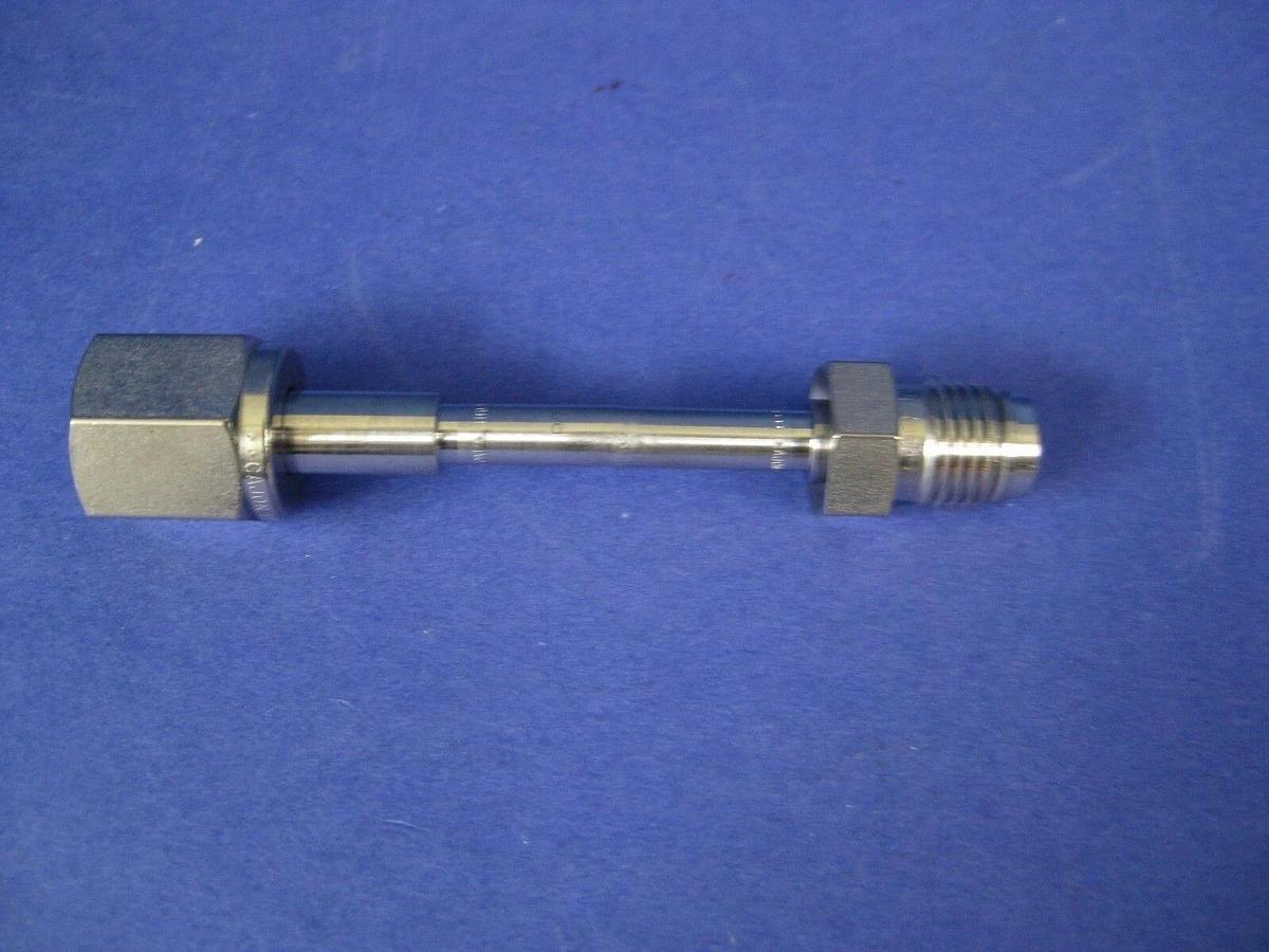 Refurbished Swagelok Tube Assembly Connector, 3 1/2" Long, 1/4" MVCR x 1/4" FVCR