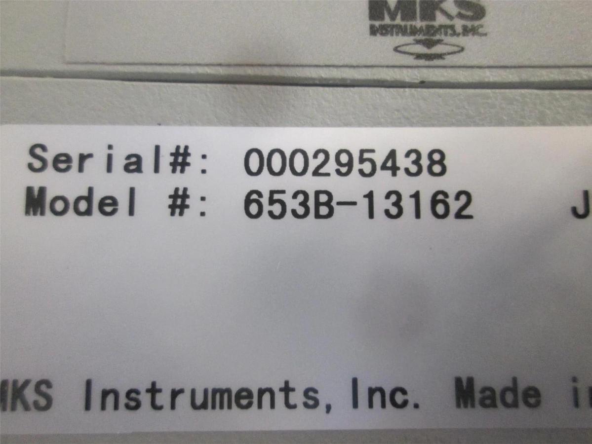 Used MKS, Type 653 Throttle Control Valve, 653B-13162, Used