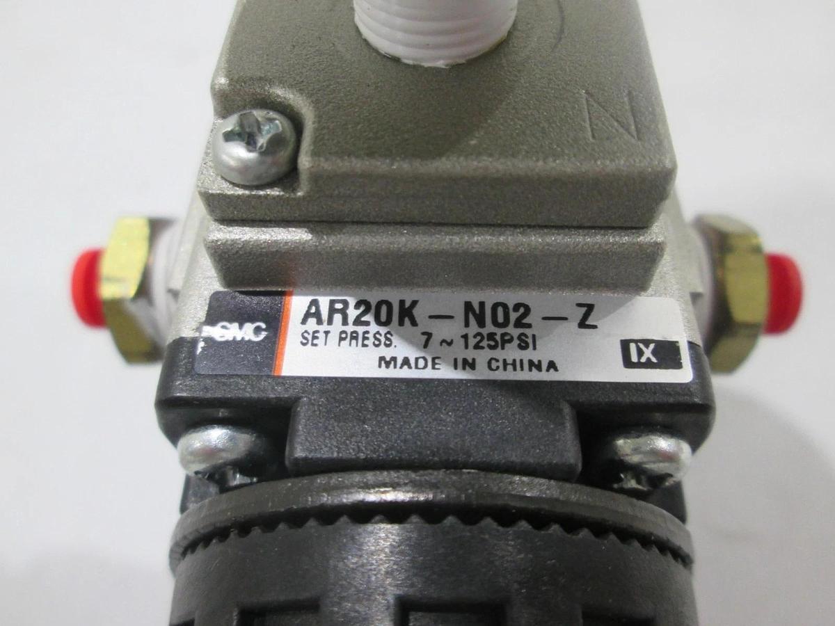 Used SMC, AR20K-N02-Z, Regulator Assy w/ Gauge, Used