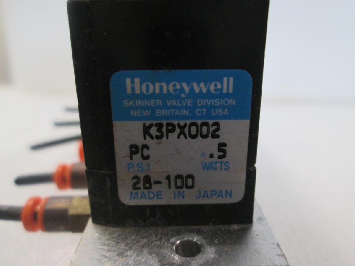 Used Honeywell, K3PX002, Solenoid Valve Block Assy, 9 Valve, Used