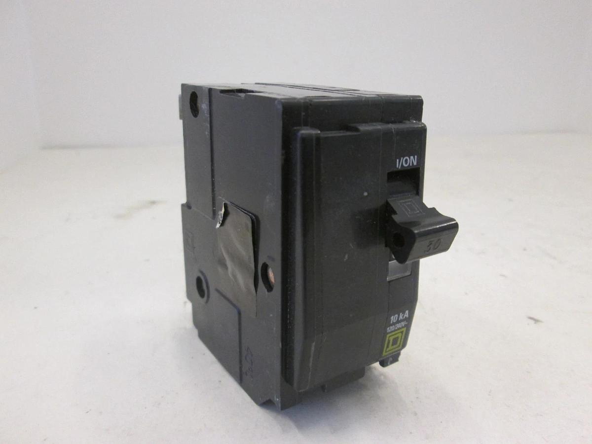 Used Square D, Type TIPO QO Circuit Breaker, 30A, 2 Pole, Used