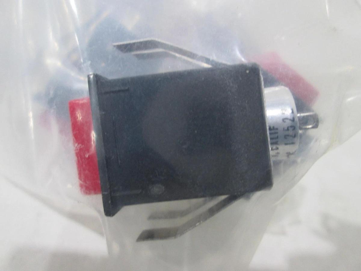 Red Button, Indicator Switch, 12522, New, Lot of 5