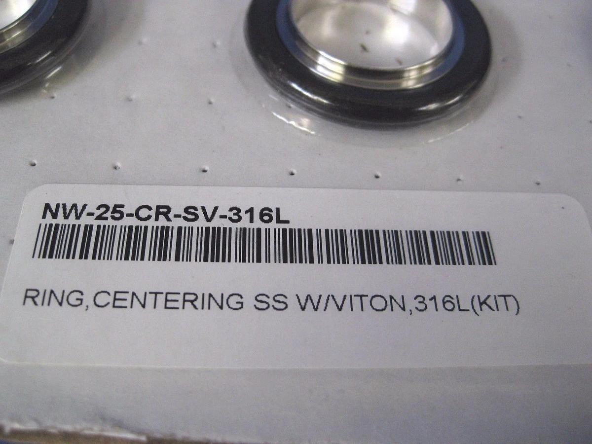 Nor-Cal NW-25-CR-SV-316L Centering Ring w/ Viton O-Ring, NW25 Lot of 15 New
