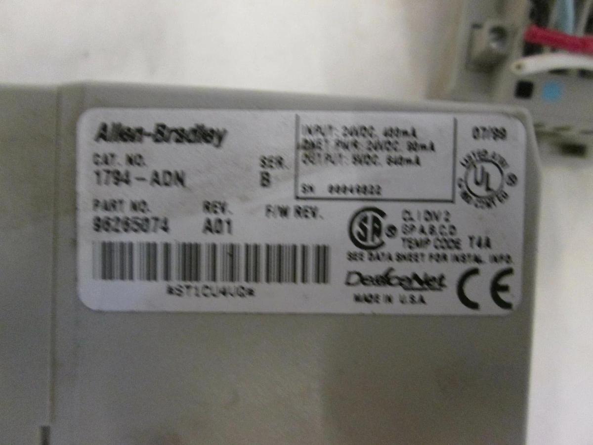 Used Allen Bradley, DeviceNet Adapter, 1794-ADN, Used, Lot of 2