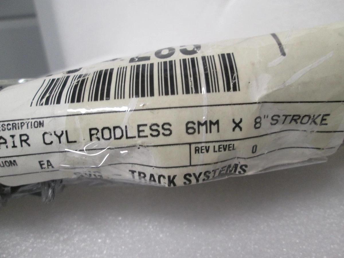 SMC, NCDY2S6H-0800-F-7NV, Rodless Air Cylinder, 6mm x 8" Stroke, 213-285, New