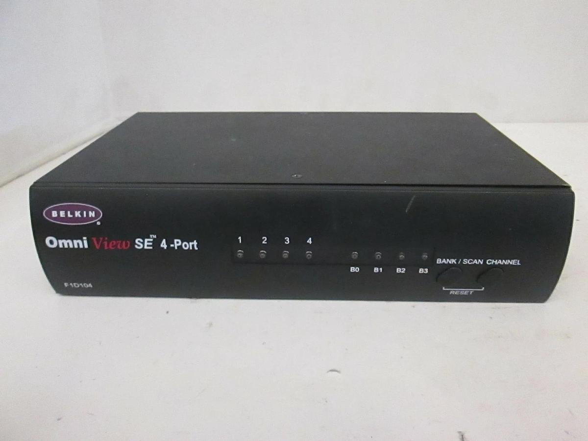 Used Belkin, Omni View SE 4-Port, F1D104, Used